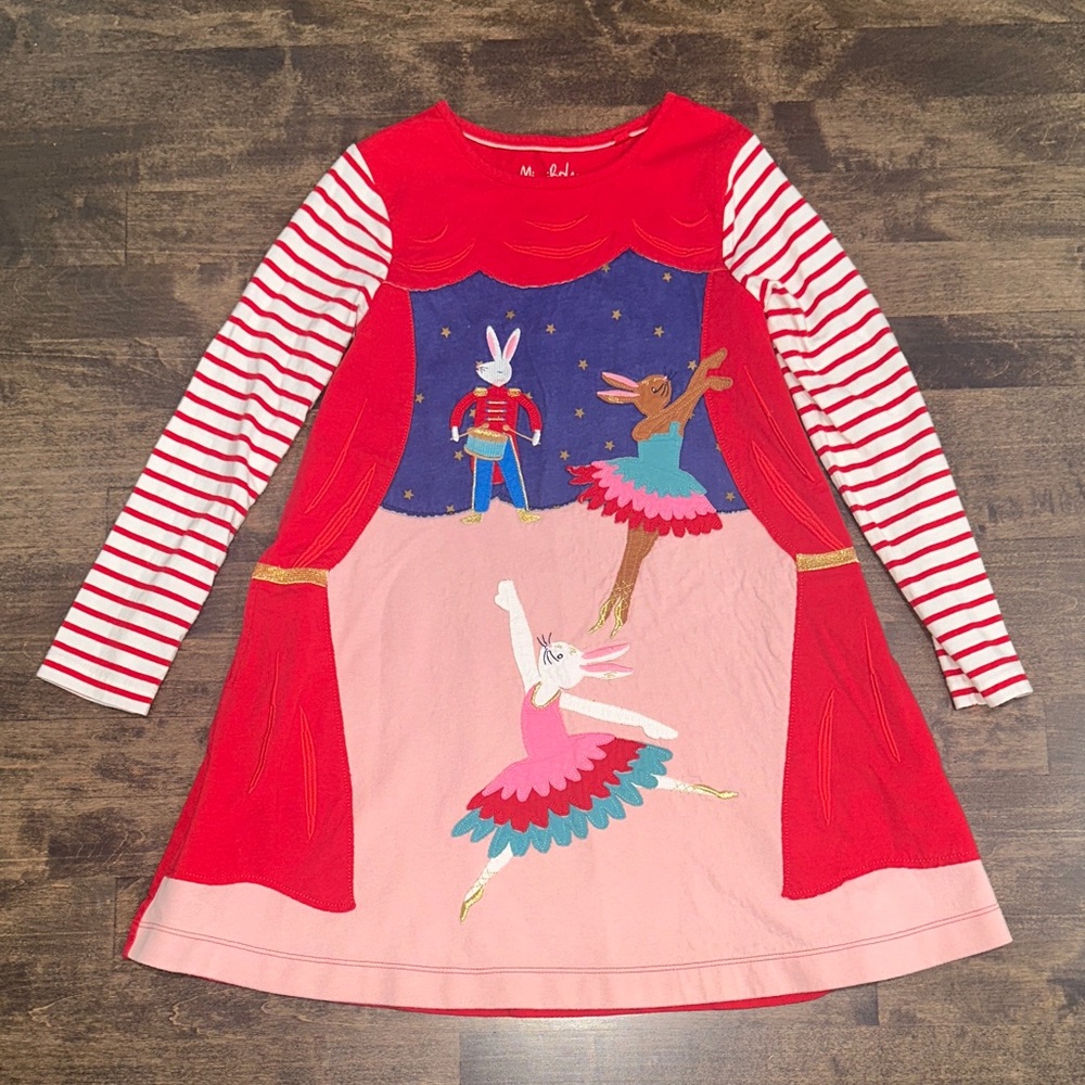 Mini Boden Nutcracker theme Dress